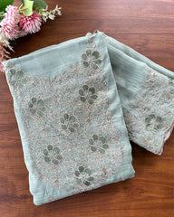 Crushed Crepe Silk Unstitched Suits