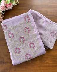 Crushed Crepe Silk Unstitched Suits