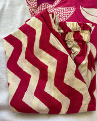 Magenta pure cotton kurta set