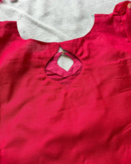 Rani pink banarasi cotton kurta set