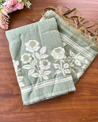 Cotton Silk Unstitched Suit