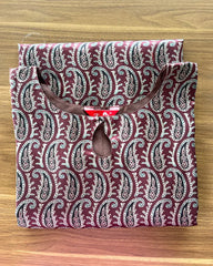 Maroon Ethnic Mango Silk Kurta