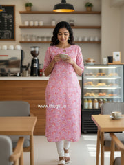 Rose mist Silk Kurta