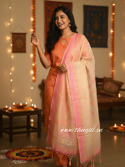 Peach Perfect Silk Kurta Set