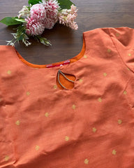 Peach Perfect Silk Kurta Set