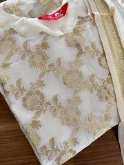 Onam Spl - Banaras Silk Kurta Set (Top-Dupatta)