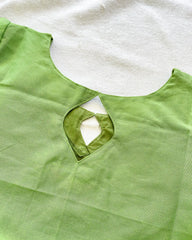 Parrot Green Silk Kurta Set (Kurta-Dupatta)