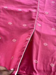 2 in 1 Peach Handloom Soft Cotton Kurta Set