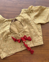 Gold & Maroon Top-skirt