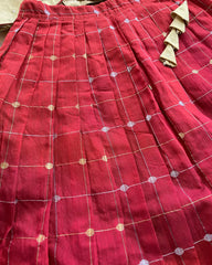 Gold & Maroon Top-skirt