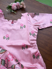 Pink Pichwai Silk Kurta (20 days)