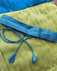 Green - Blue Pleated Maxi