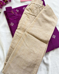 Premium Purple Raw Silk Kurta Set