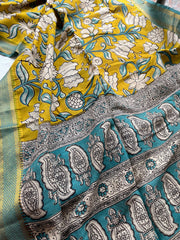 Luxe - Peacock Slub - Kalamkari Kurta Set