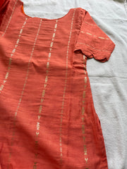 Luxe - Peach Bloom Silk Kurta Set