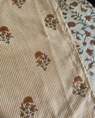 Luxe - Mustard Chanderi Jecard Kurta Set