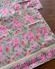 Banaras cotton kurta set (Top-Dupatta) (Pre Order 20-25 days)