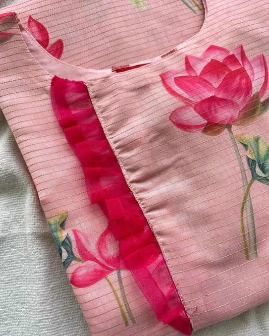 Lotus Chanderi Kurta