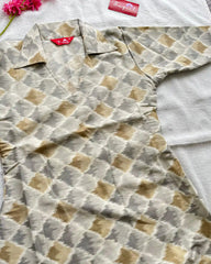 Ikkat cotton kurta