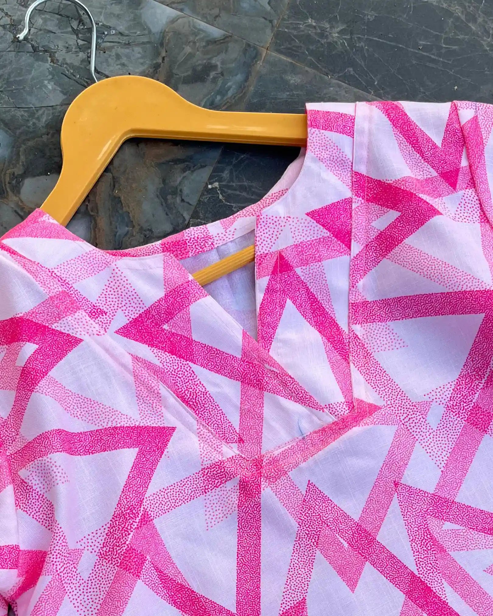 Abstarct Pink Top