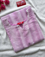 Lavender handloom cotton kurta
