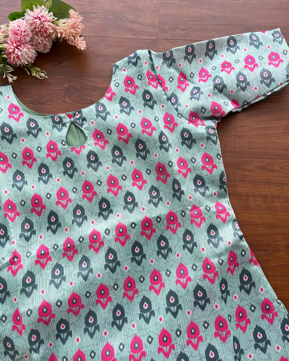 Mint green Silk Kurta