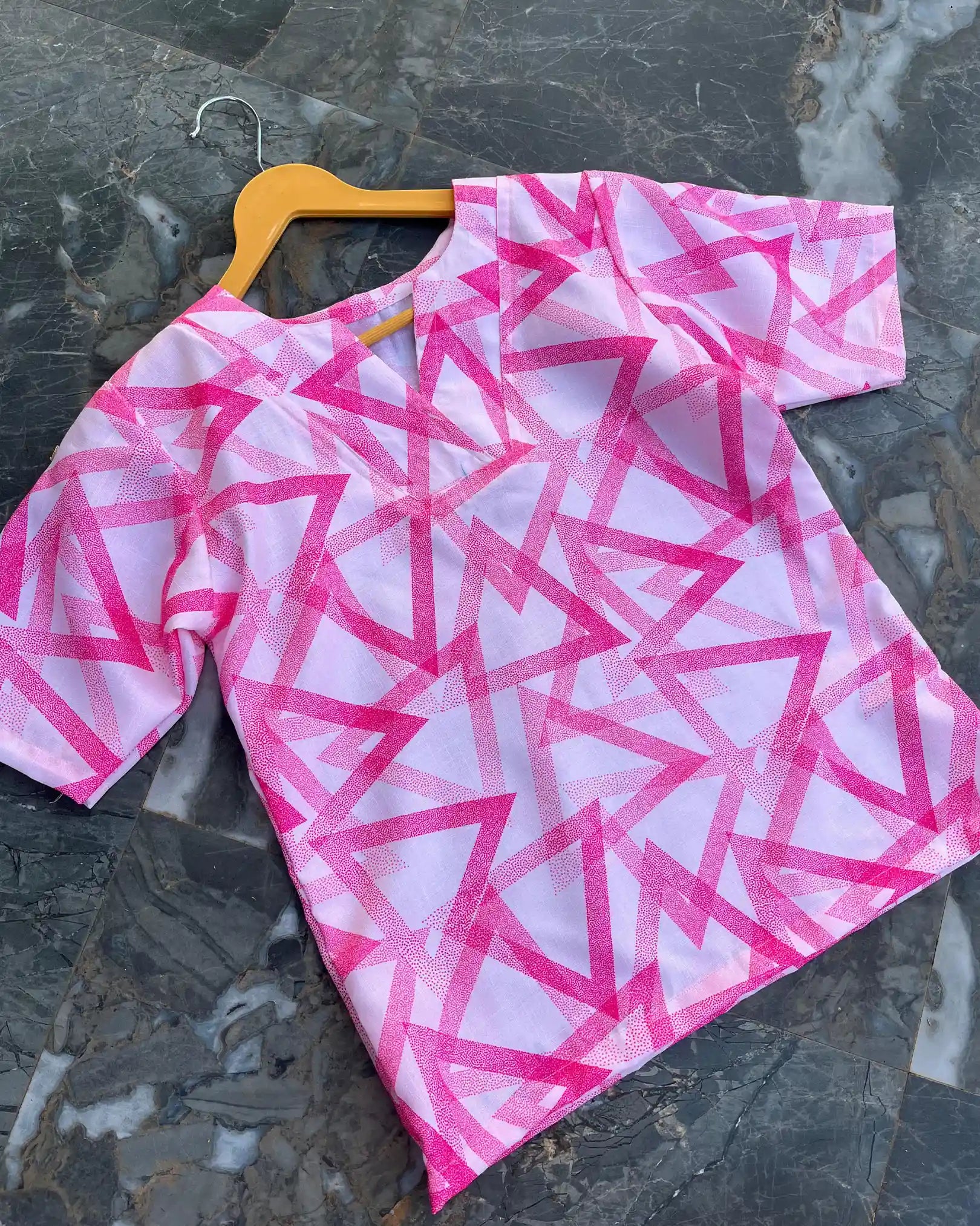 Abstarct Pink Top