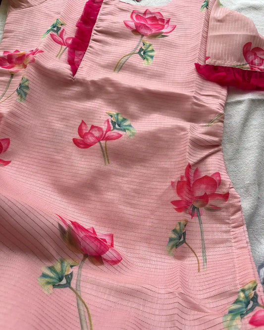 Lotus Chanderi Kurta