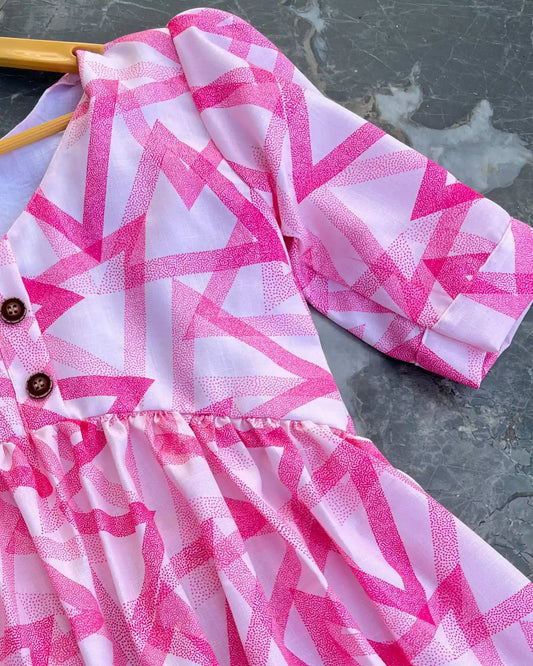 Abstract Peplum top