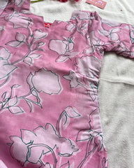 Baby Pink cotton kurta
