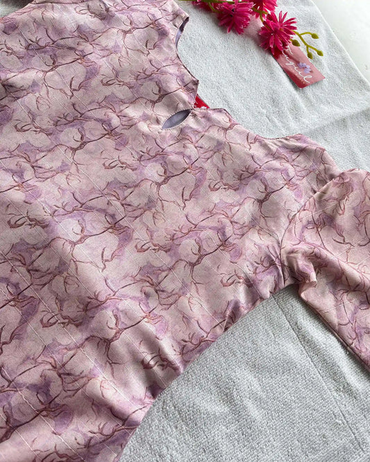Tussar silk kurta set