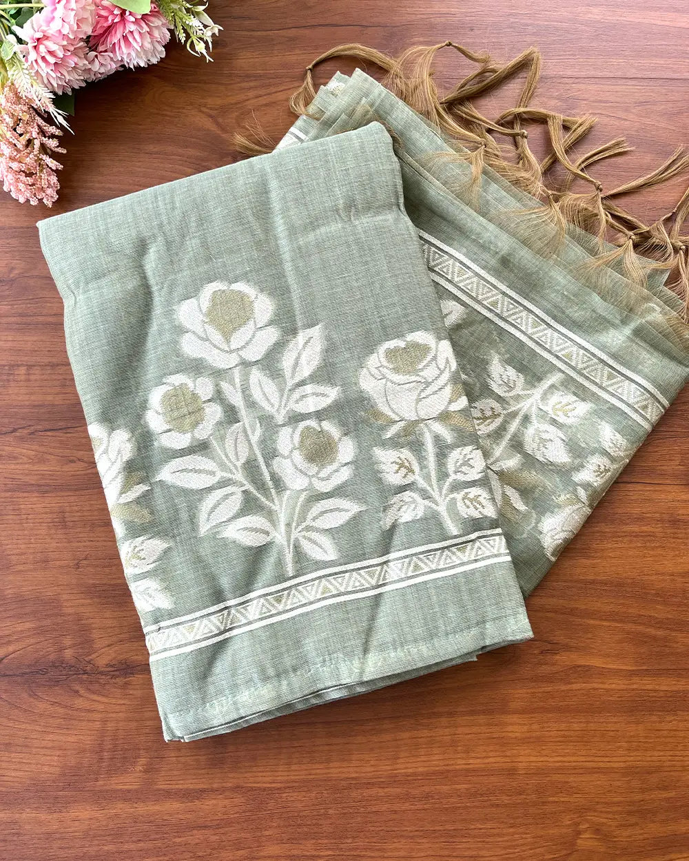 Cotton Silk Unstitched Suit