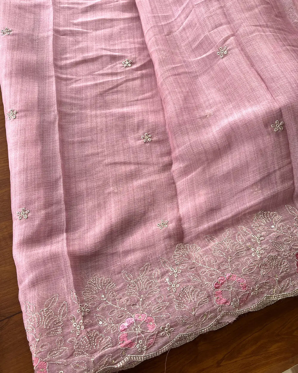 Crushed Crepe Silk Unstitched Suits