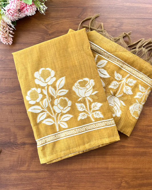 Cotton Silk Unstitched Suit