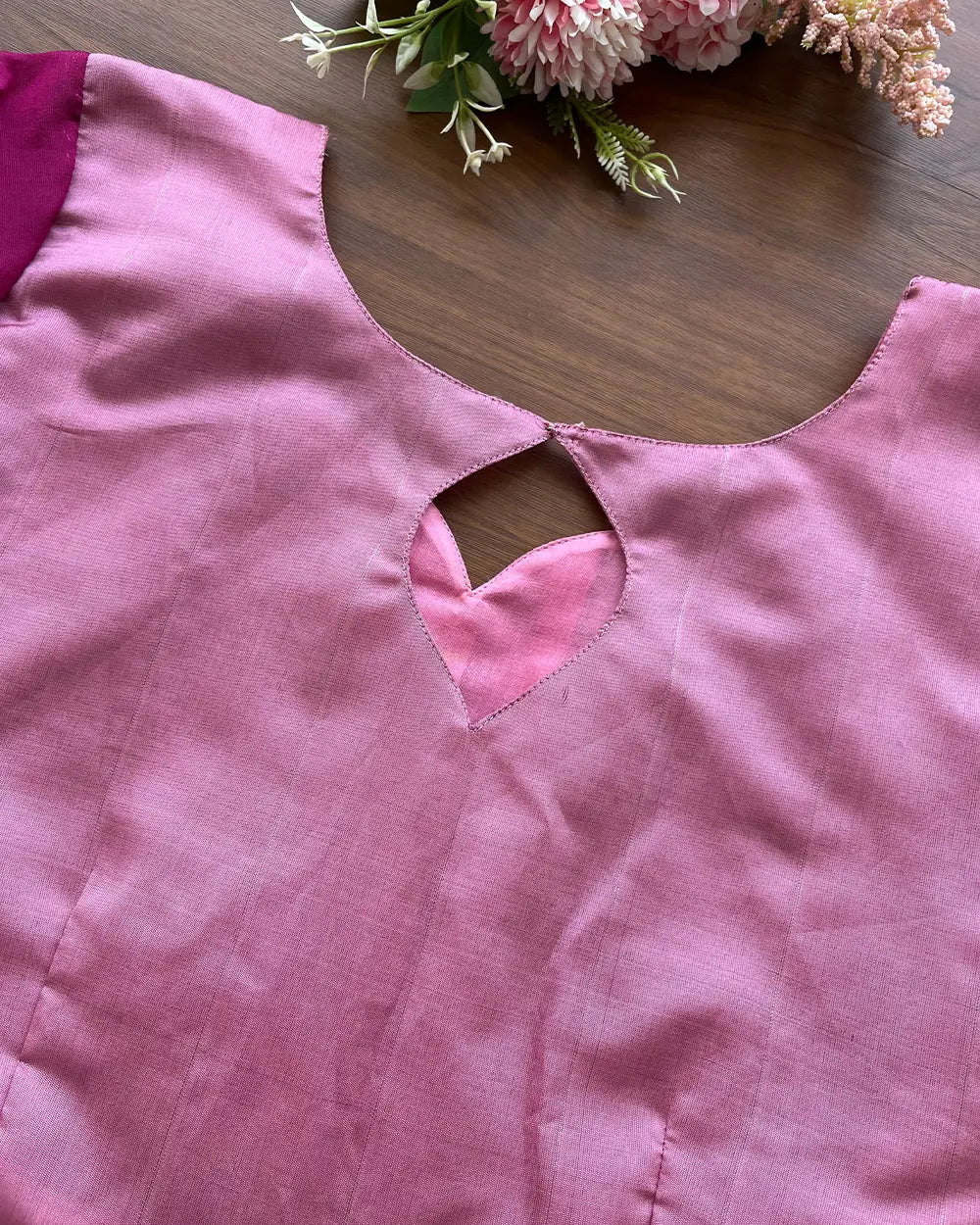 Pink Silk Pleated Maxi