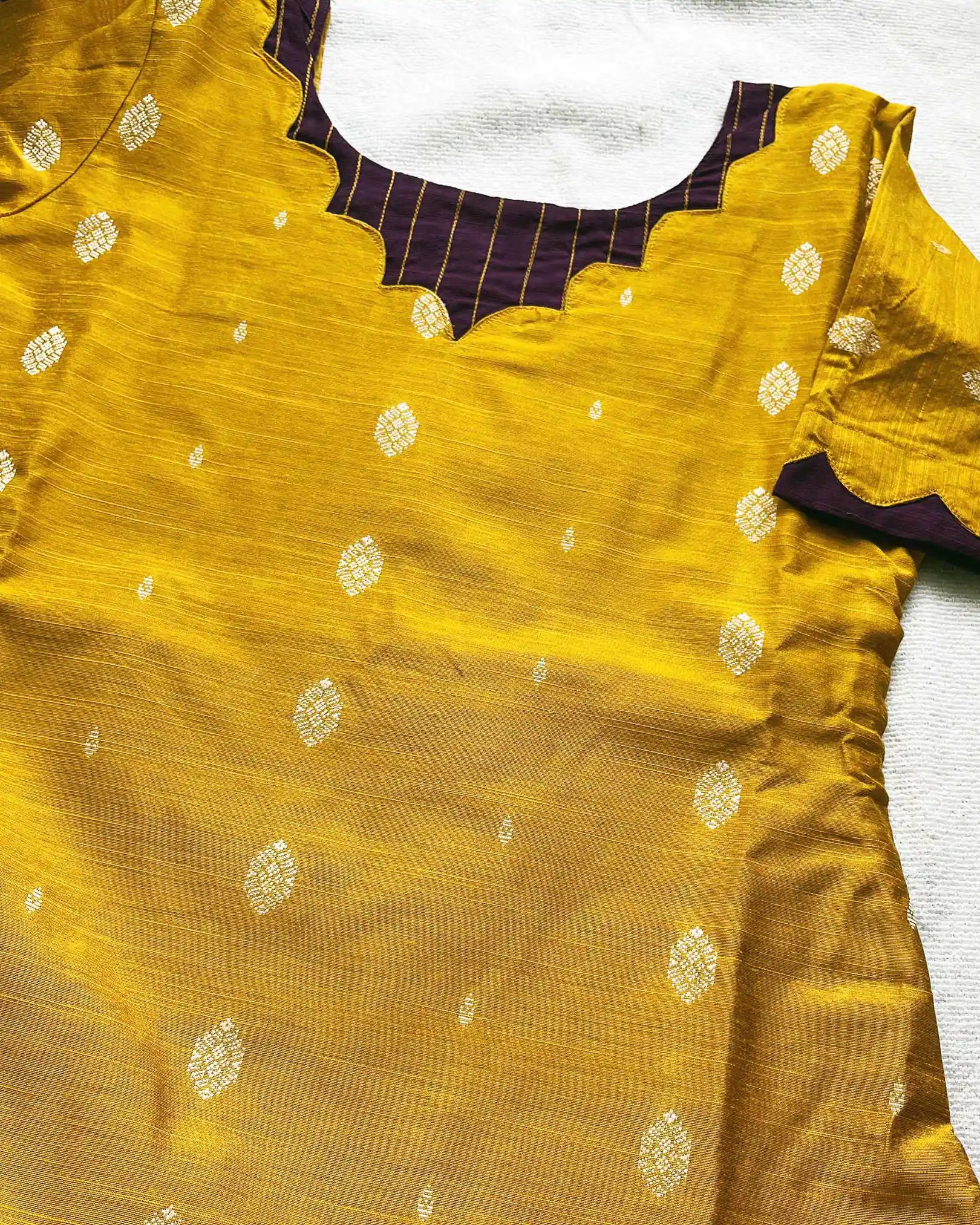 Marigold slub silk kurta set (PRE ORDER 15-30 days)
