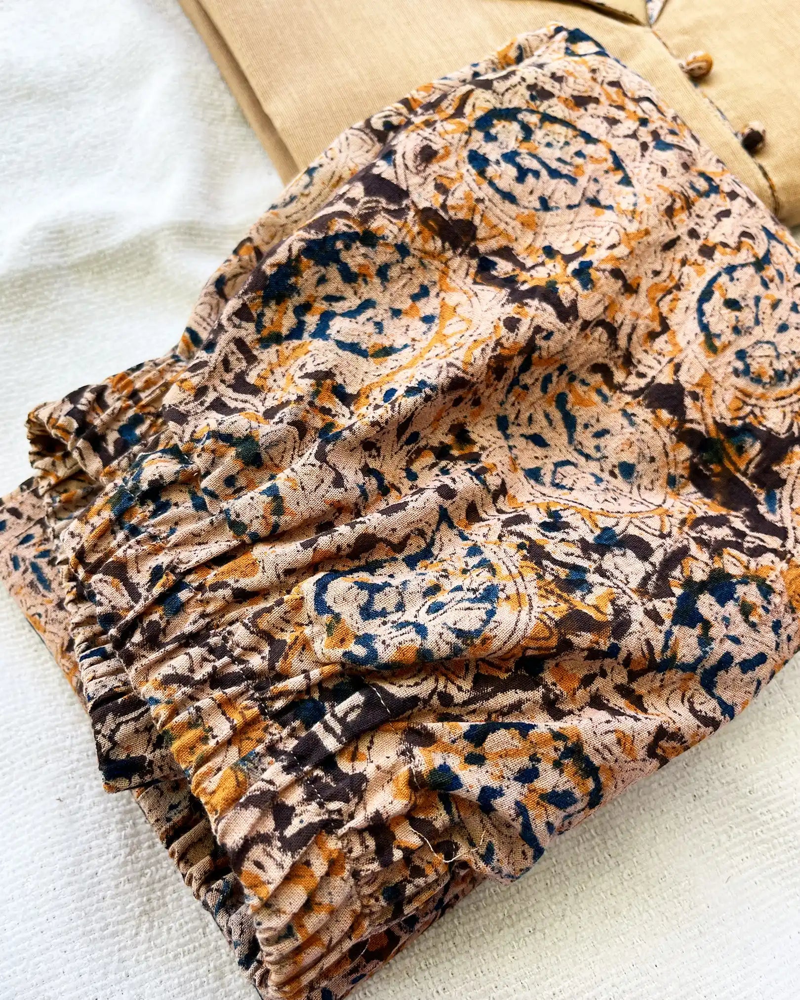 Sandal Kalamkari Cotton Kurta Set