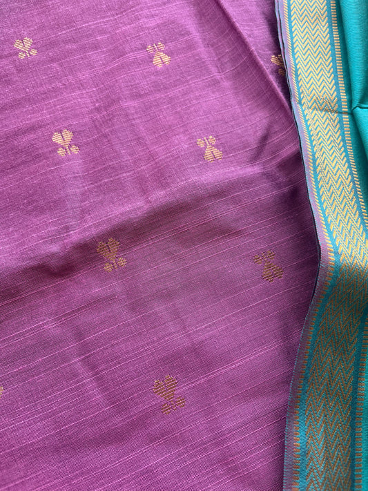 READY TO DISPATCH Mauve Rose Slub Silk 3 pcs