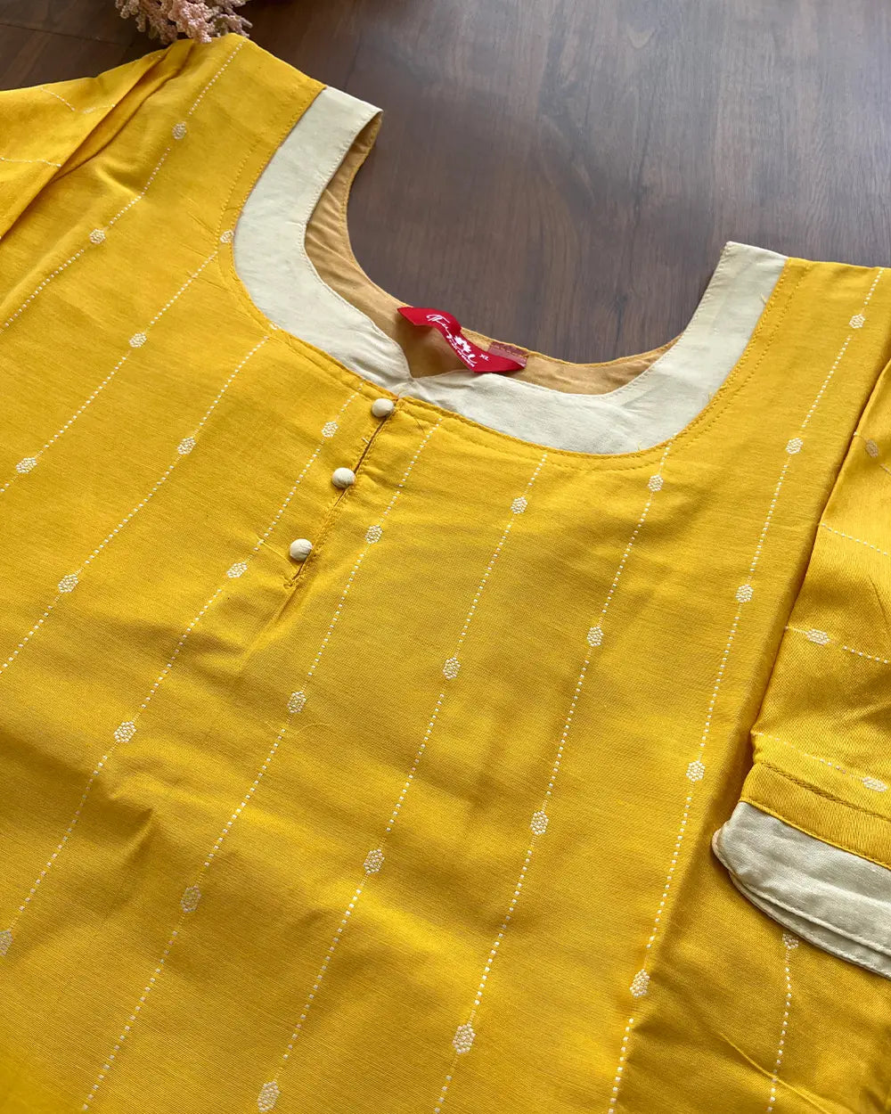 Sunflower Butter Silk Kurta Set