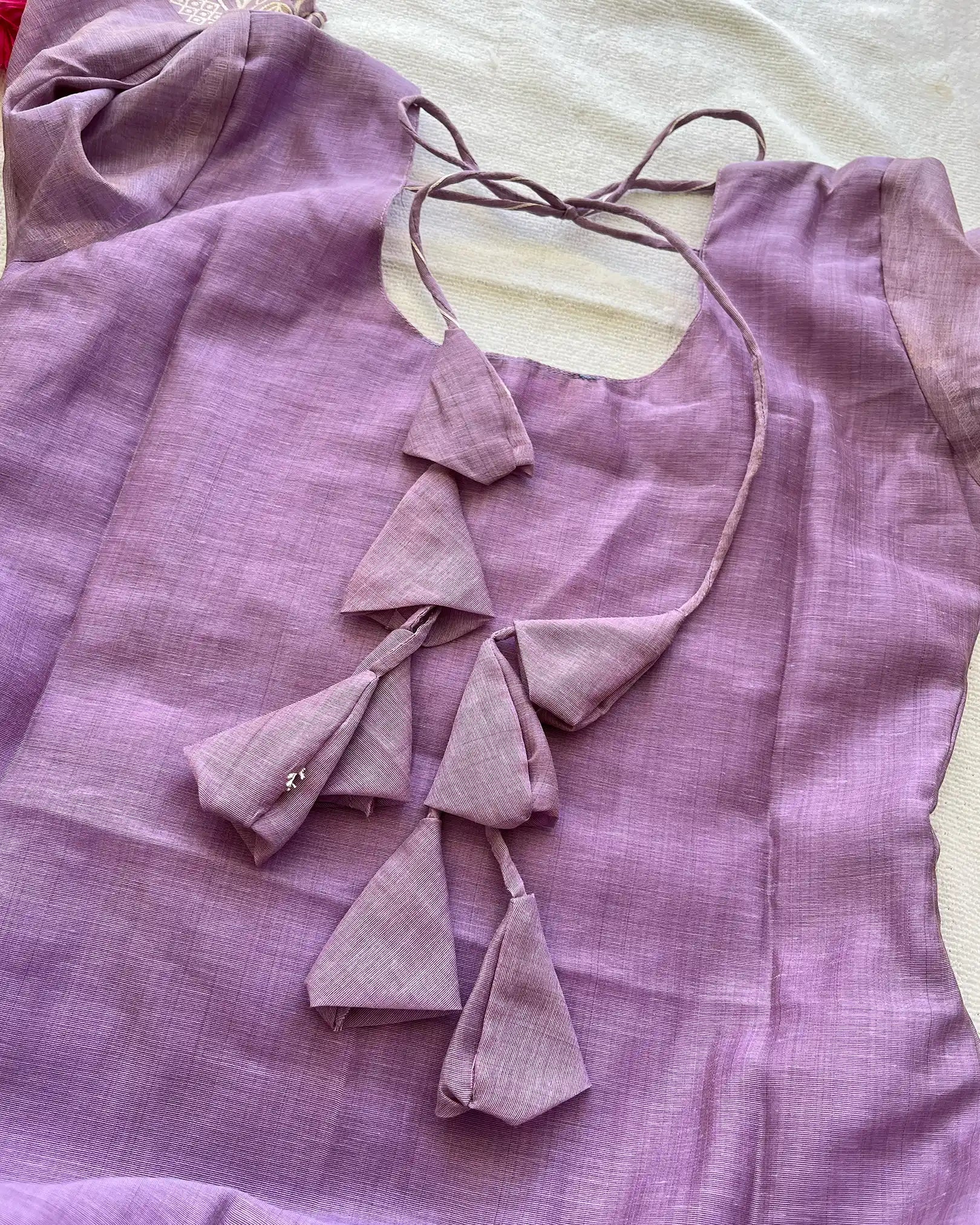 LUXE- Lavendar Jute Silk Kurta Set (Top-Dupatta)