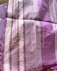Lavender Pink Handloom Cotton Kurta Set