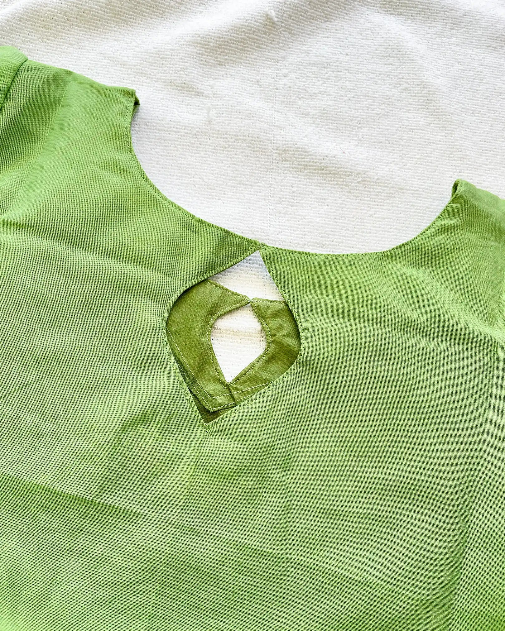 Parrot Green Silk Kurta Set (Kurta-Dupatta)