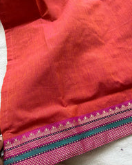 Orange Pink South Cotton Kurta Set
