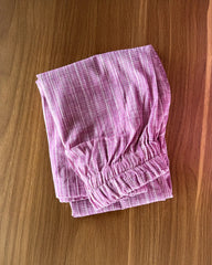 Lavender Pink Handloom Cotton Kurta Set