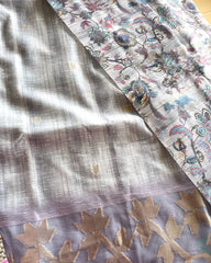 Luxe - Pure Jute Silk Kurta Set (Top-Dupatta)