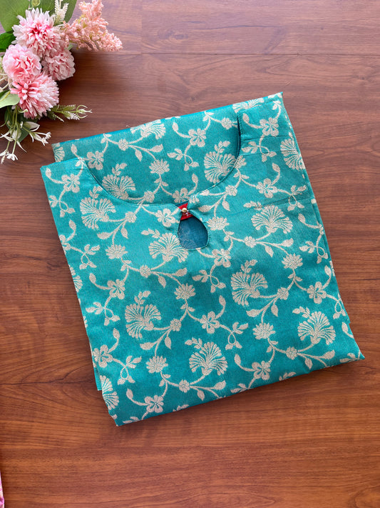 Sea green Tissue Silk Kurta
