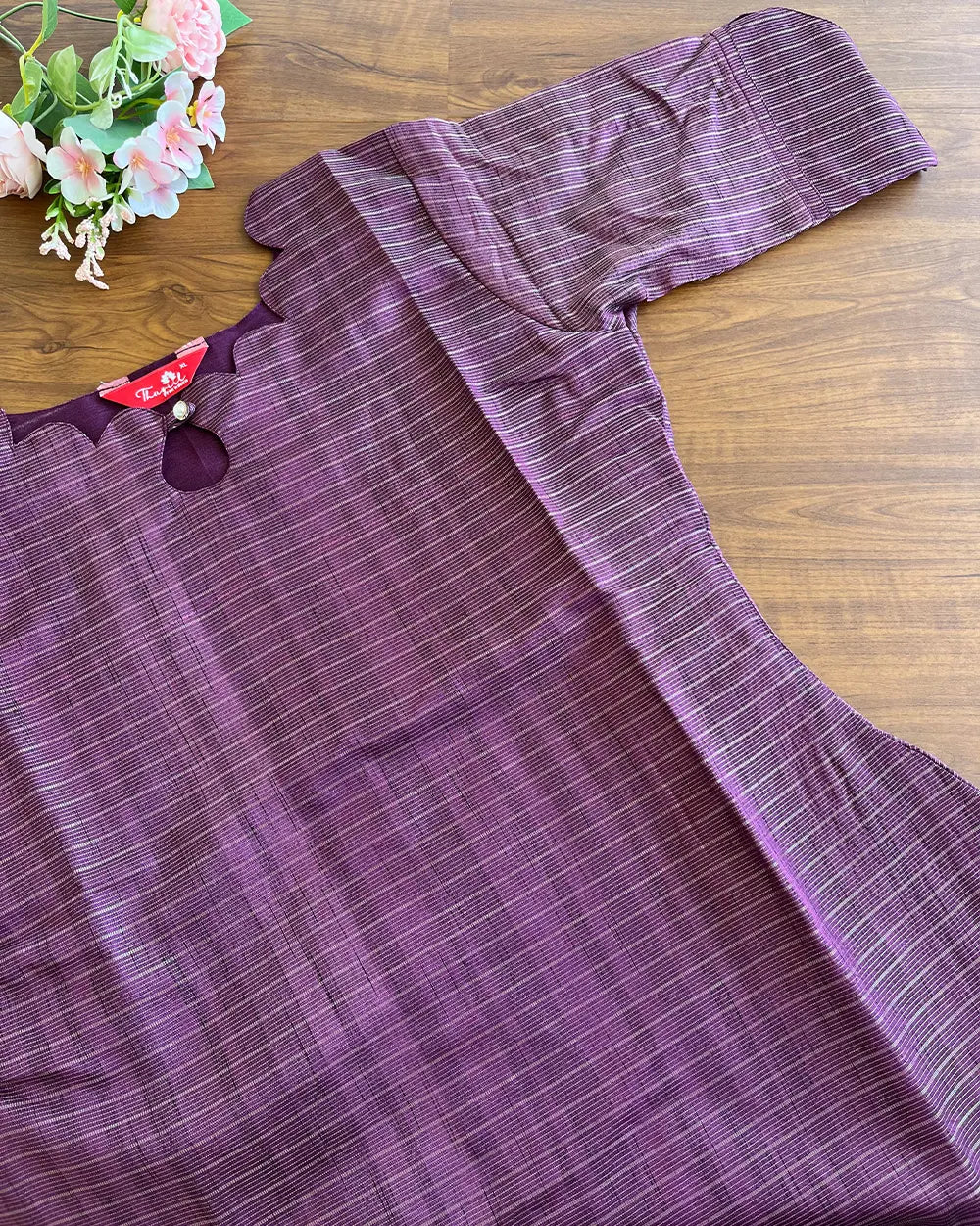 DarkPurple - Kota Banaras Kurta set (Top-Dupatta)
