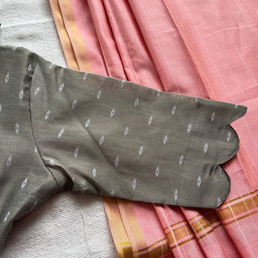 Grey Butter Silk Kurta Set