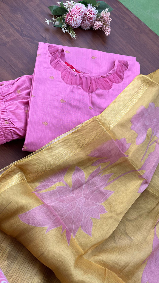 Candy Crush Silk Kurta Set