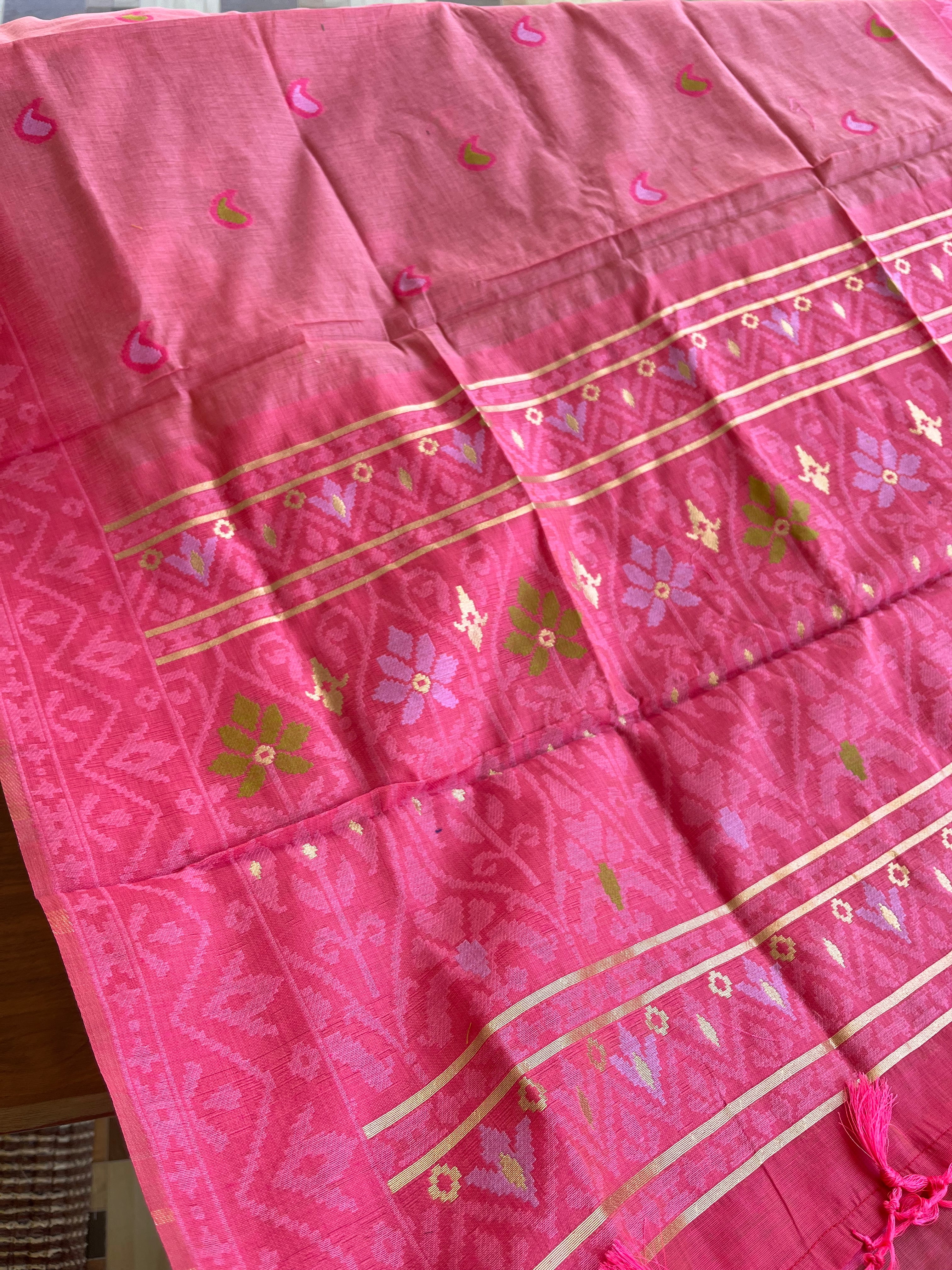 Pink Mango Kurta set (Top-dupatta)